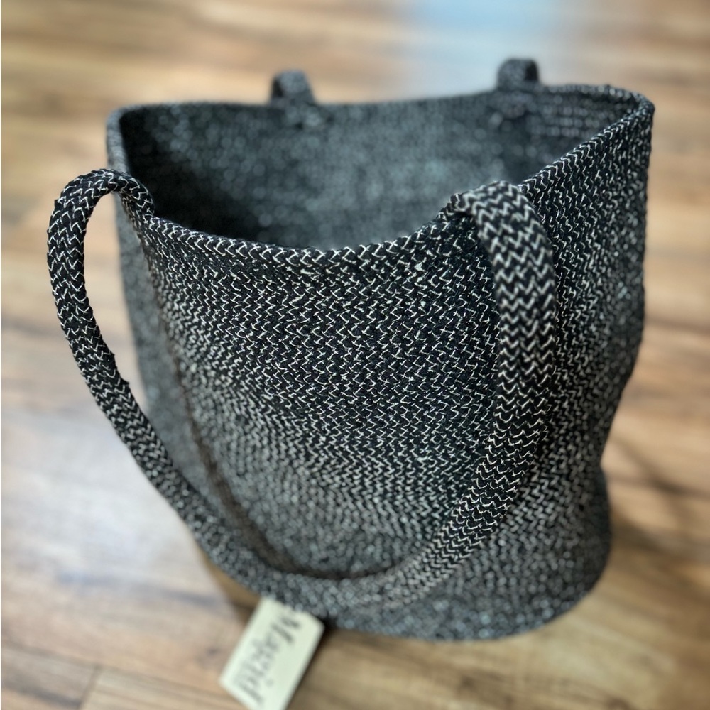 Magid Cotton Woven Metallic Lurex Tote Bag